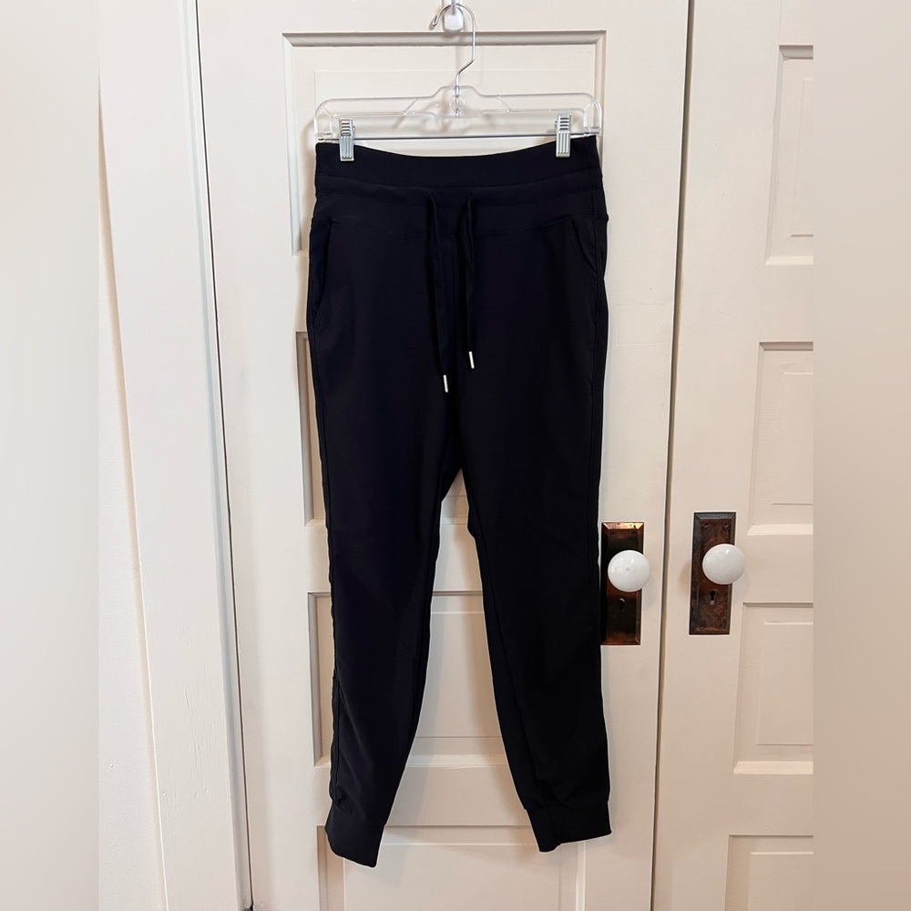 HALARA Black Ribbed Waist Jogger Pants